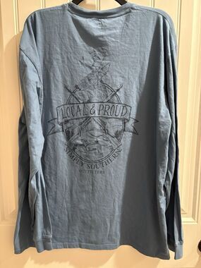 Simply Southern long sleeve buck deer hunting tee shirt Blue size XL